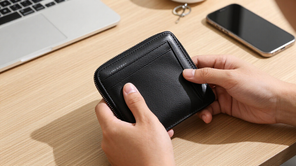 full grain leather zip around wallets with rfid blocking