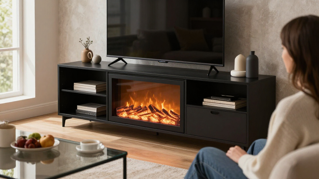 electric fireplace TV stands