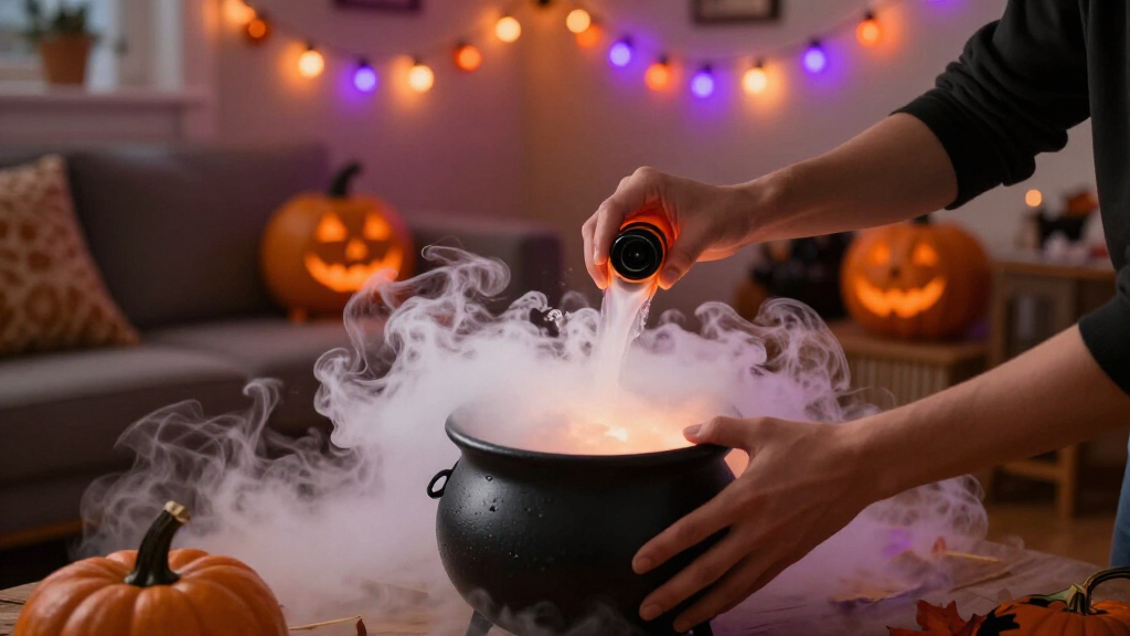 dry ice fog machine for halloween