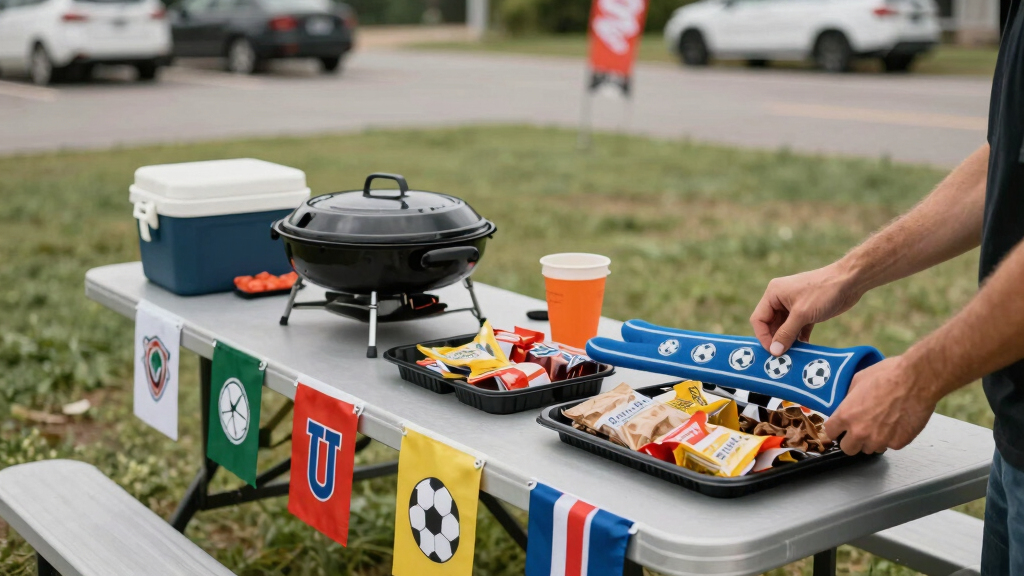 soccer fan tailgating gear