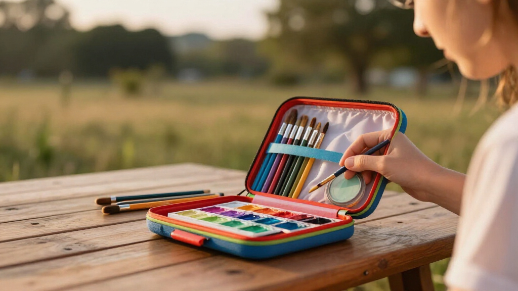 portable art supplies case