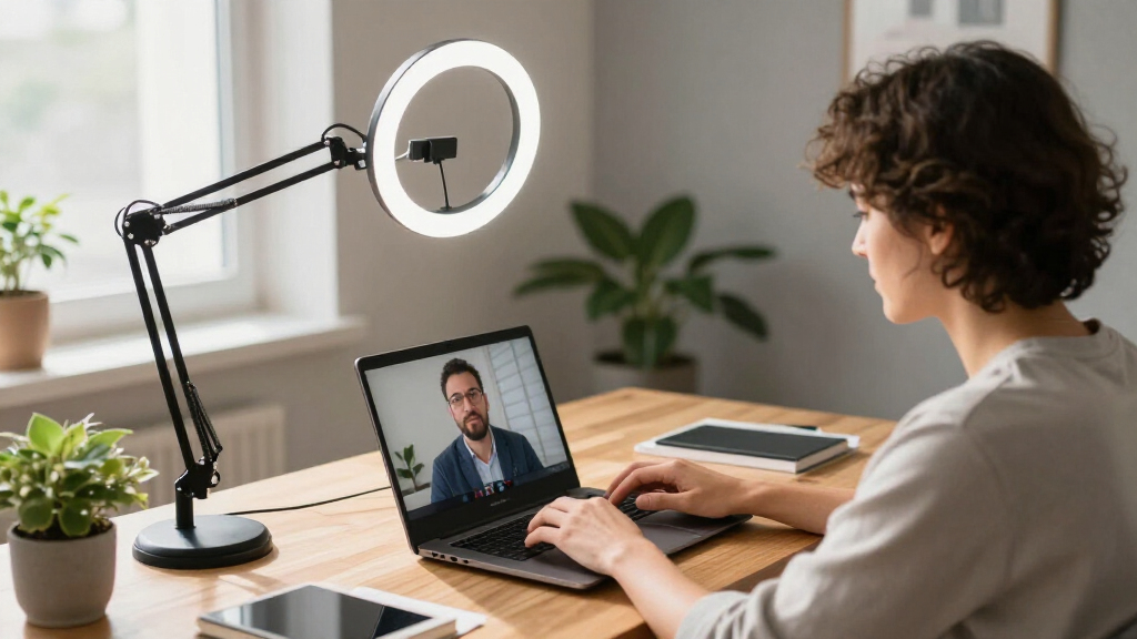 best ring light for video calls desk setup