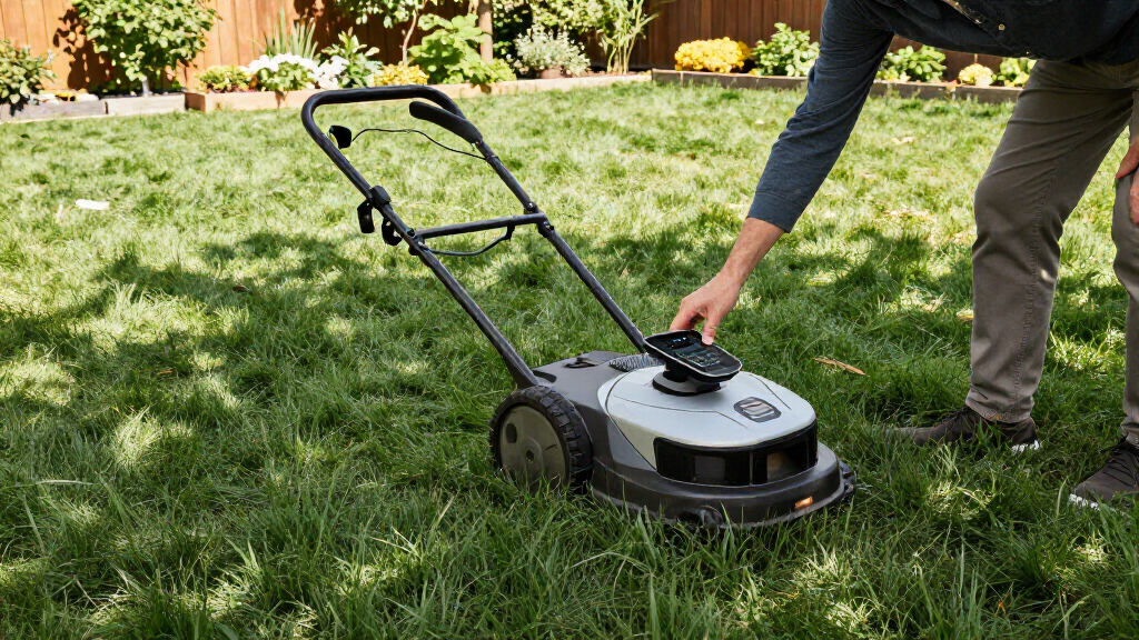 robotic lawn mower for large yards