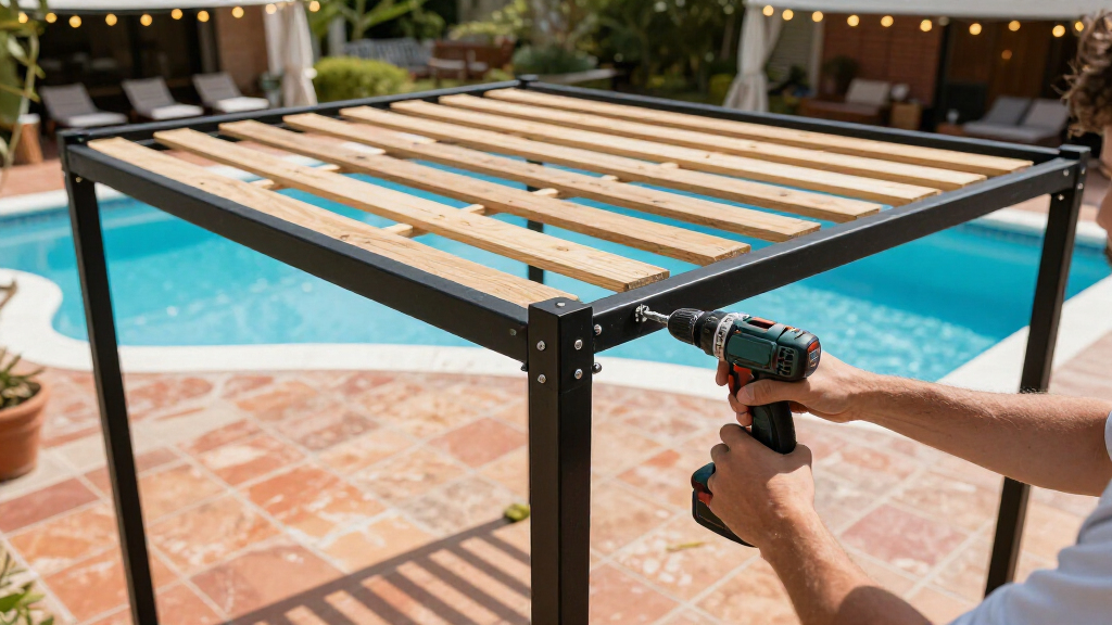 hardtop gazebos for poolside entertaining