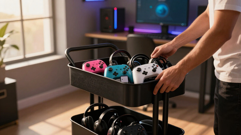 best rolling carts for gaming accessories