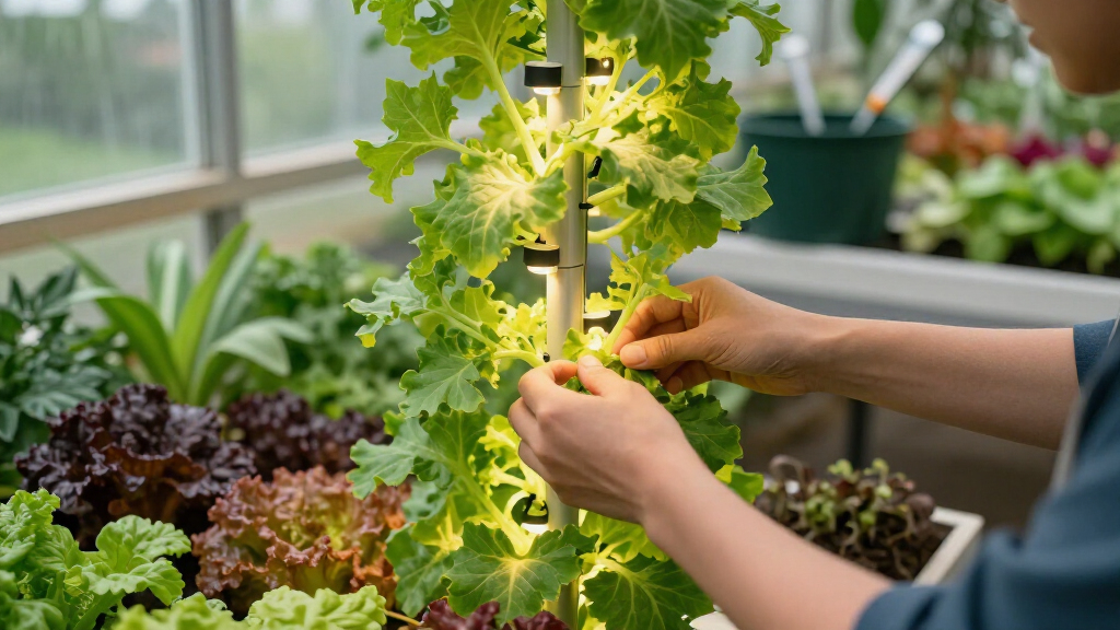 best hydroponic towers with grow lights