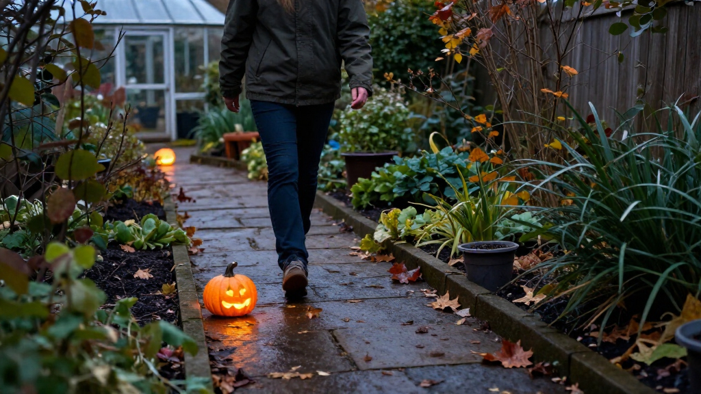 Halloween garden pathway lights