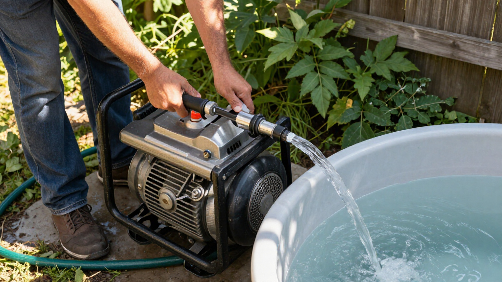 gas powered water transfer pump 3 inch