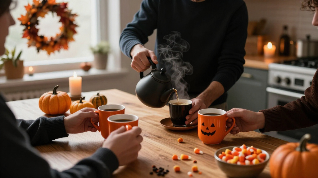 halloween coffee party supplies