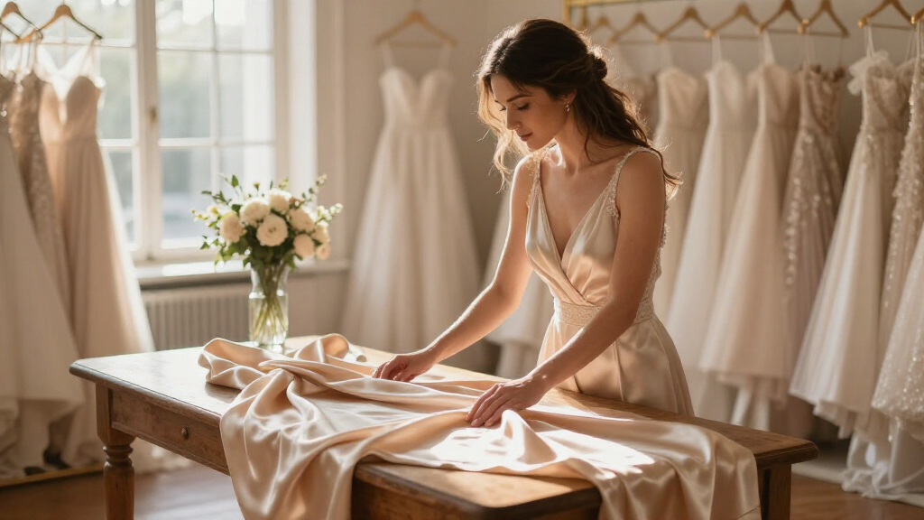 silk charmeuse fabric bridal