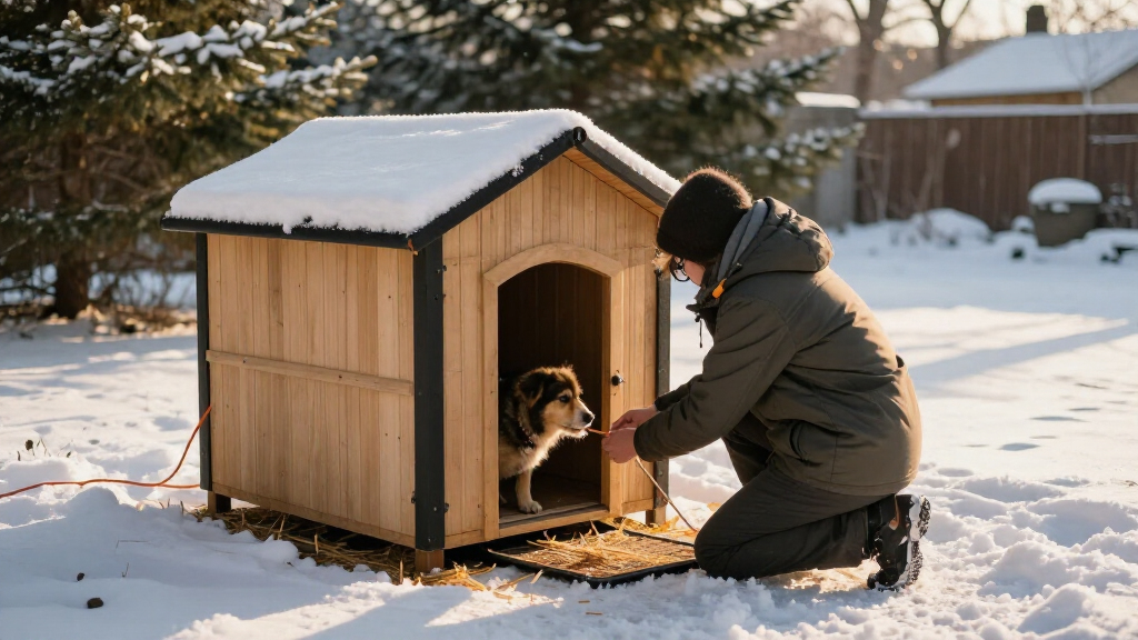 heated outdoor dog houses