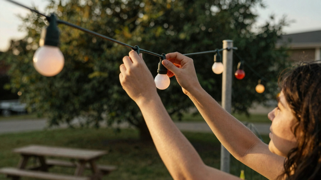 patriotic outdoor string lights
