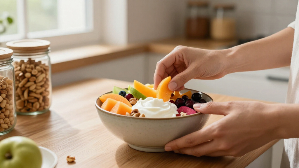 healthy snack prep bowls