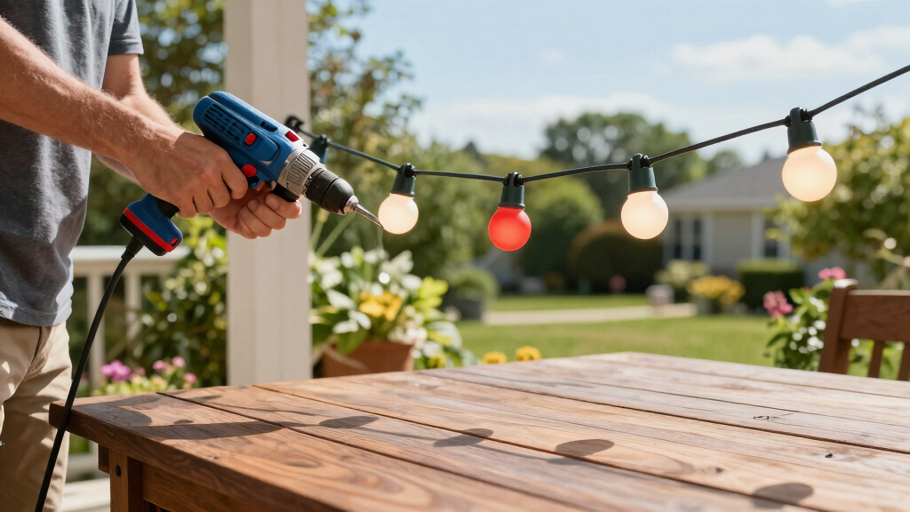 patriotic outdoor string lights