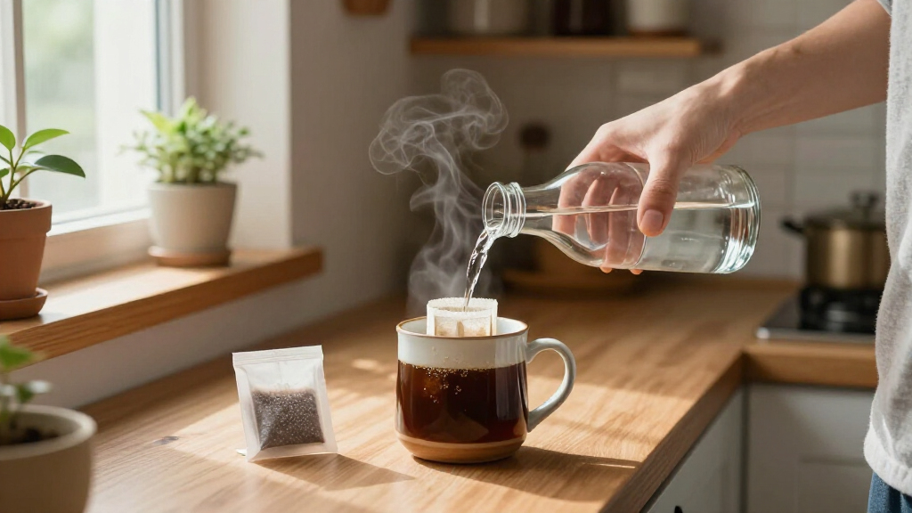 water mineral packets for coffee