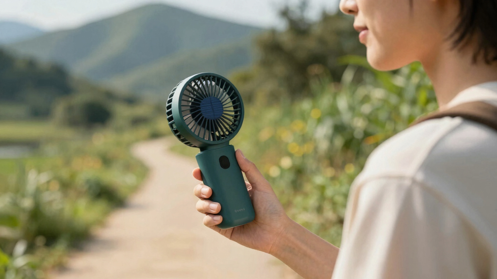 solar-powered portable fans