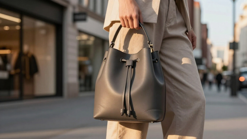 premium vegan bucket bags
