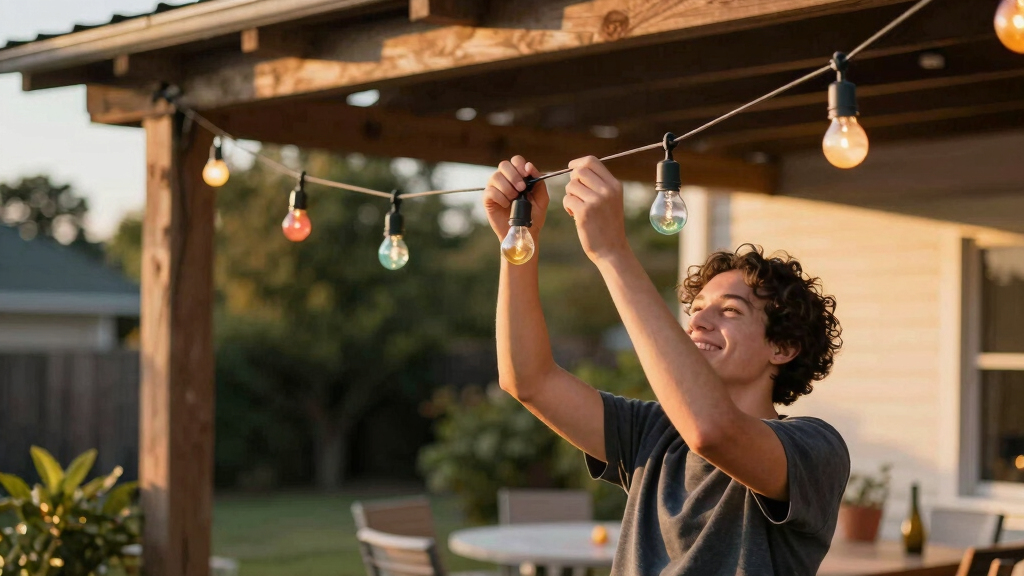 patriotic outdoor string lights