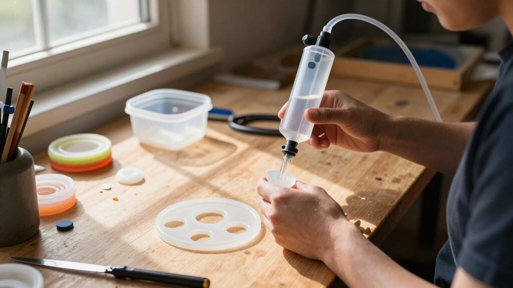 vacuum pump for silicone mold making