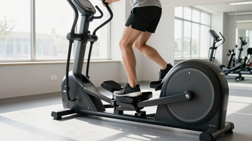 rear drive elliptical for smooth stride