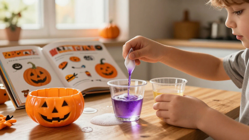 Halloween science activity books for kids