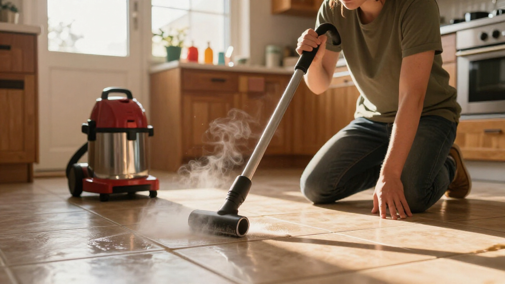 canister steam cleaners for floors and grout
