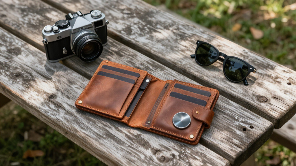 best luxury travel wallet with airtag slot