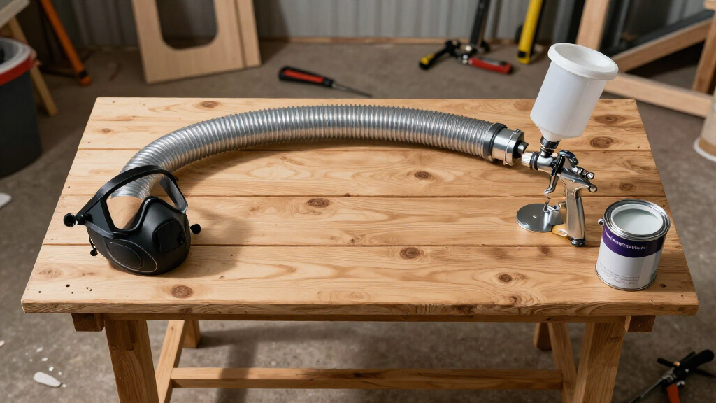 flexible ducting kit for spray booth