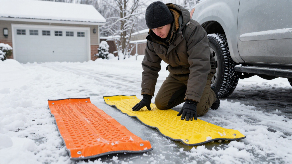 recovery traction mats for ice and snow