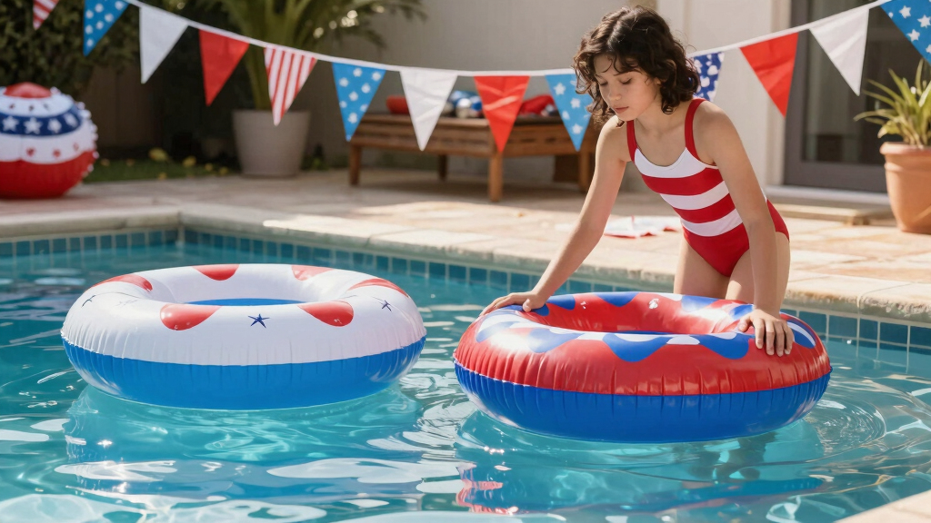 patriotic pool party decorations