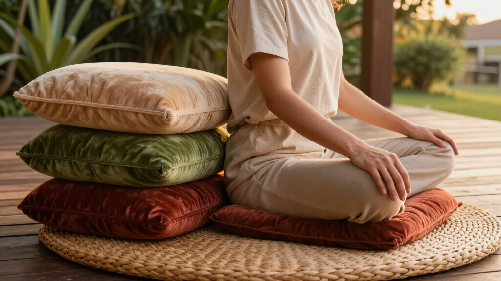 meditation cushion set premium