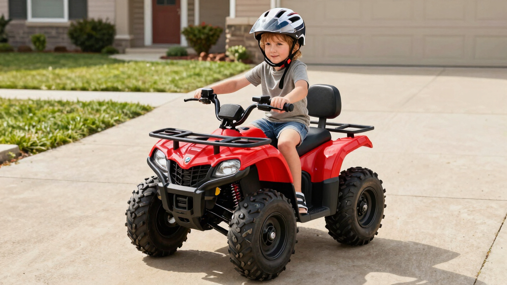 24v ride on atv for kids with bluetooth music