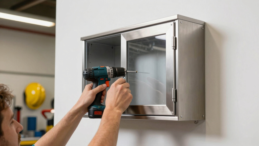 ppe storage cabinet wall mount