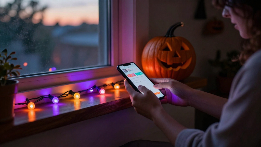 smart Halloween lights for phones