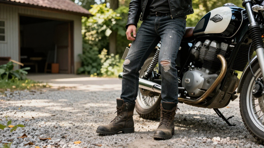 motorcycle fall riding boots