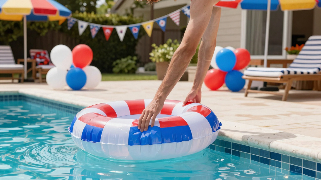 patriotic pool party decorations