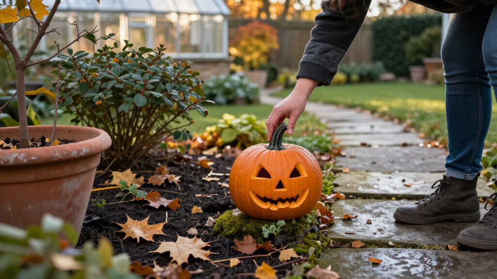 Halloween outdoor garden statues
