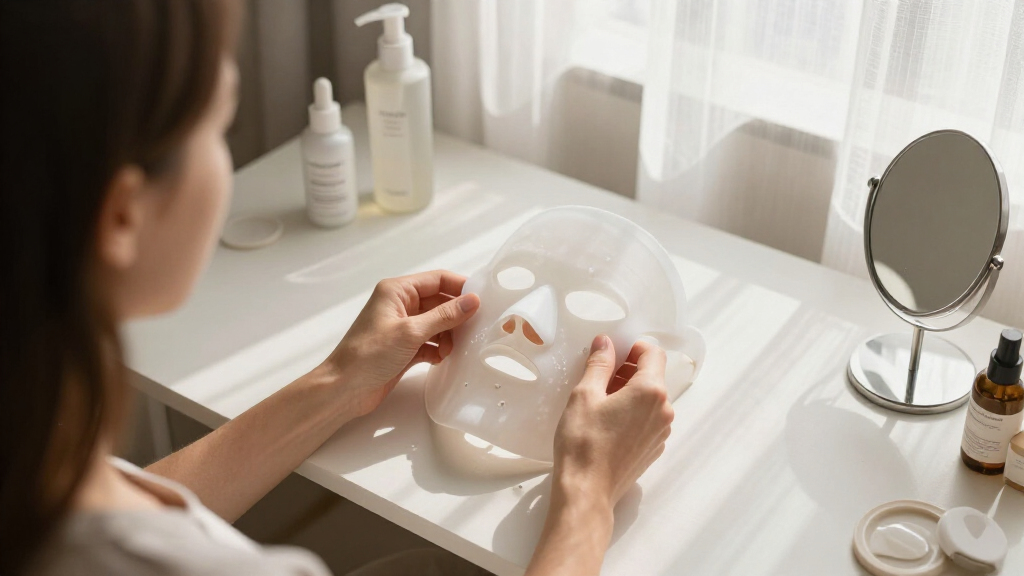 silicone face spacer for led mask
