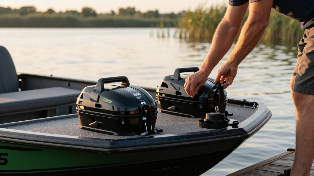dual battery bait boats