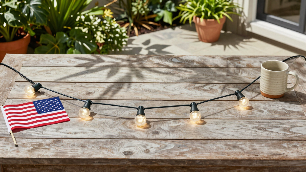patriotic outdoor string lights