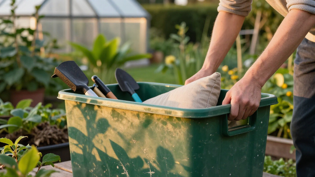 garden and outdoor storage bins