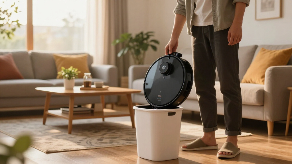 robot vacuum self emptying premium