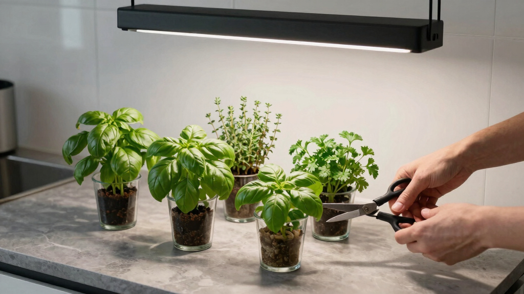best countertop herb garden with grow light