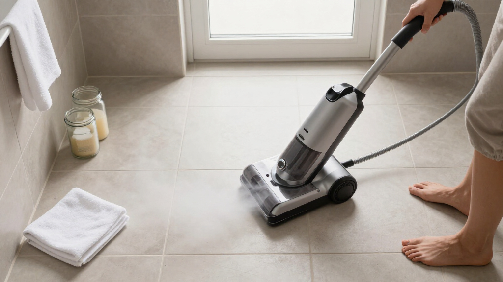 professional steam cleaner for bathroom deep cleaning