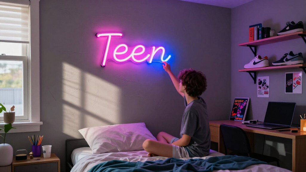 best luxury neon signs for teen room names
