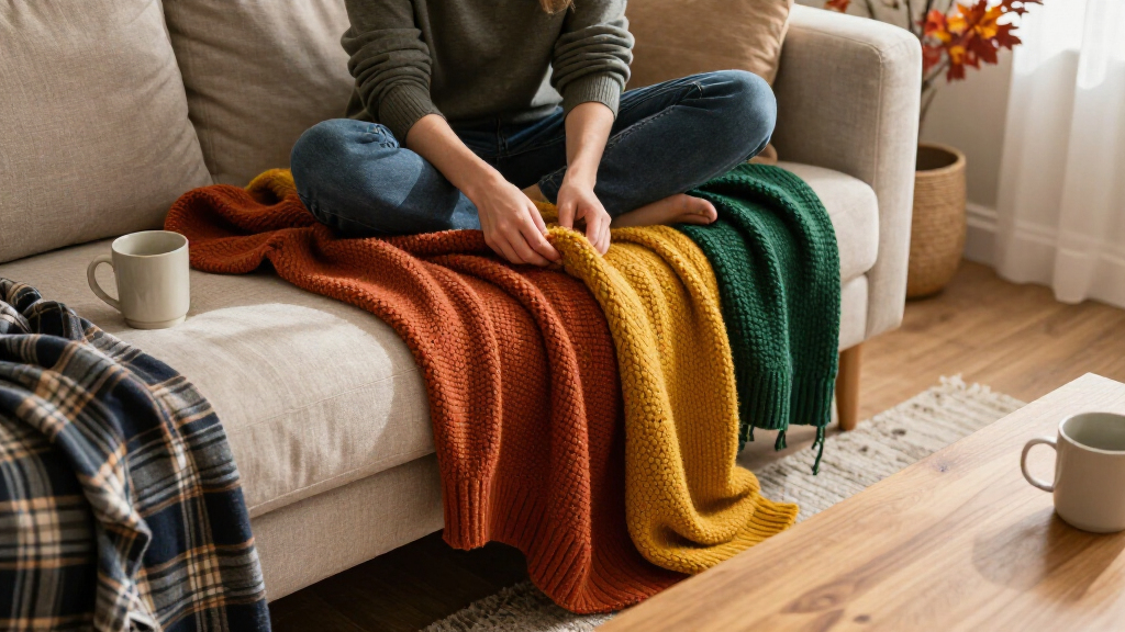 cozy fall throw blankets
