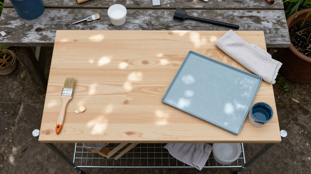 portable shelving for drying painted parts
