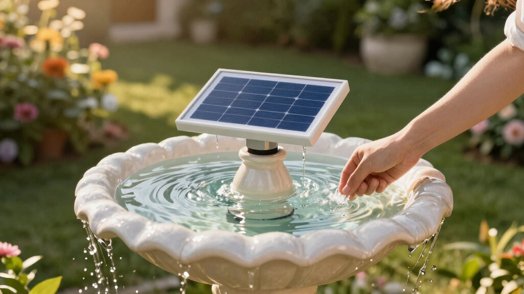 best solar bird bath fountains