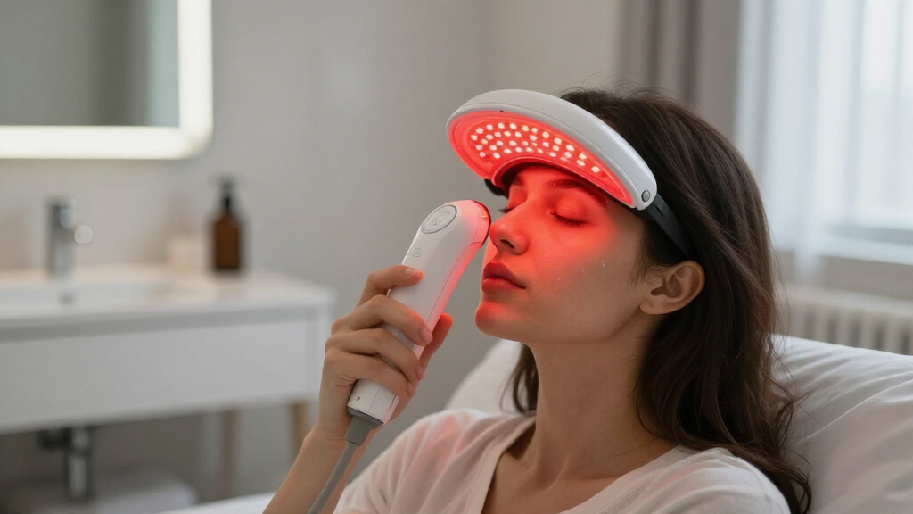 red light therapy device for face