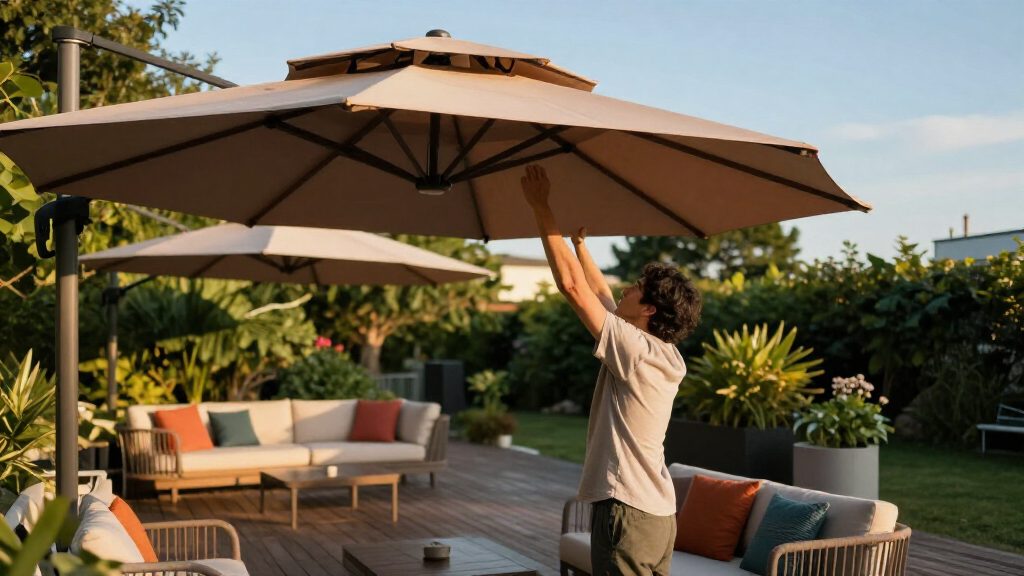 best cantilever umbrellas for sunny decks